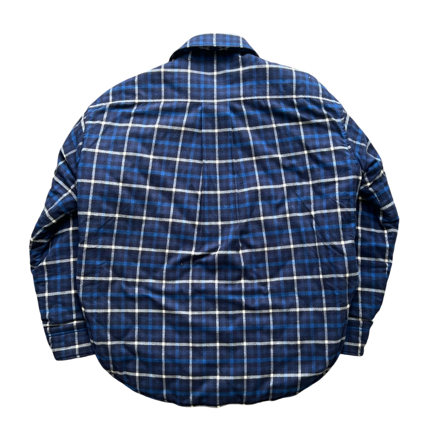 BALENCIAGA 2017AW padded oversized flannel shirts jacket