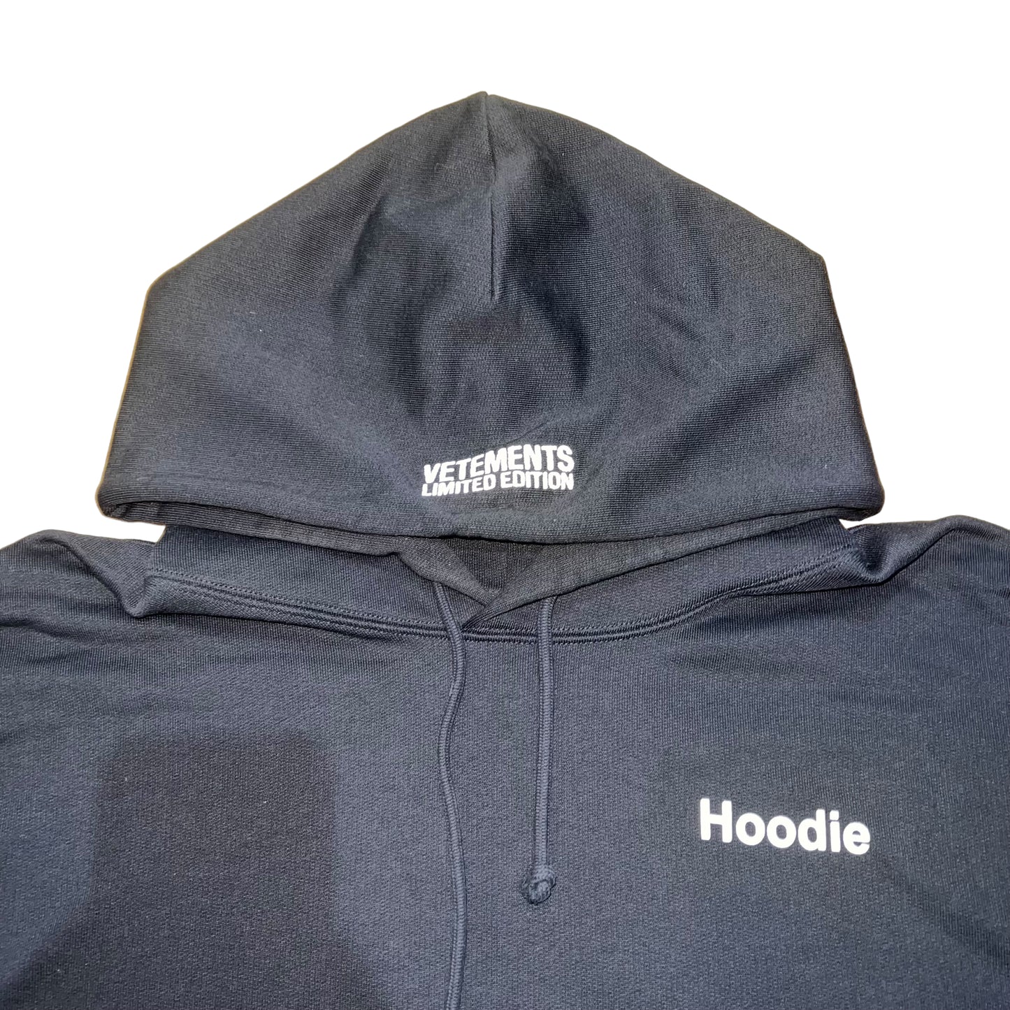 vetements 16SS Lettering Oversized Pullover Hoodie