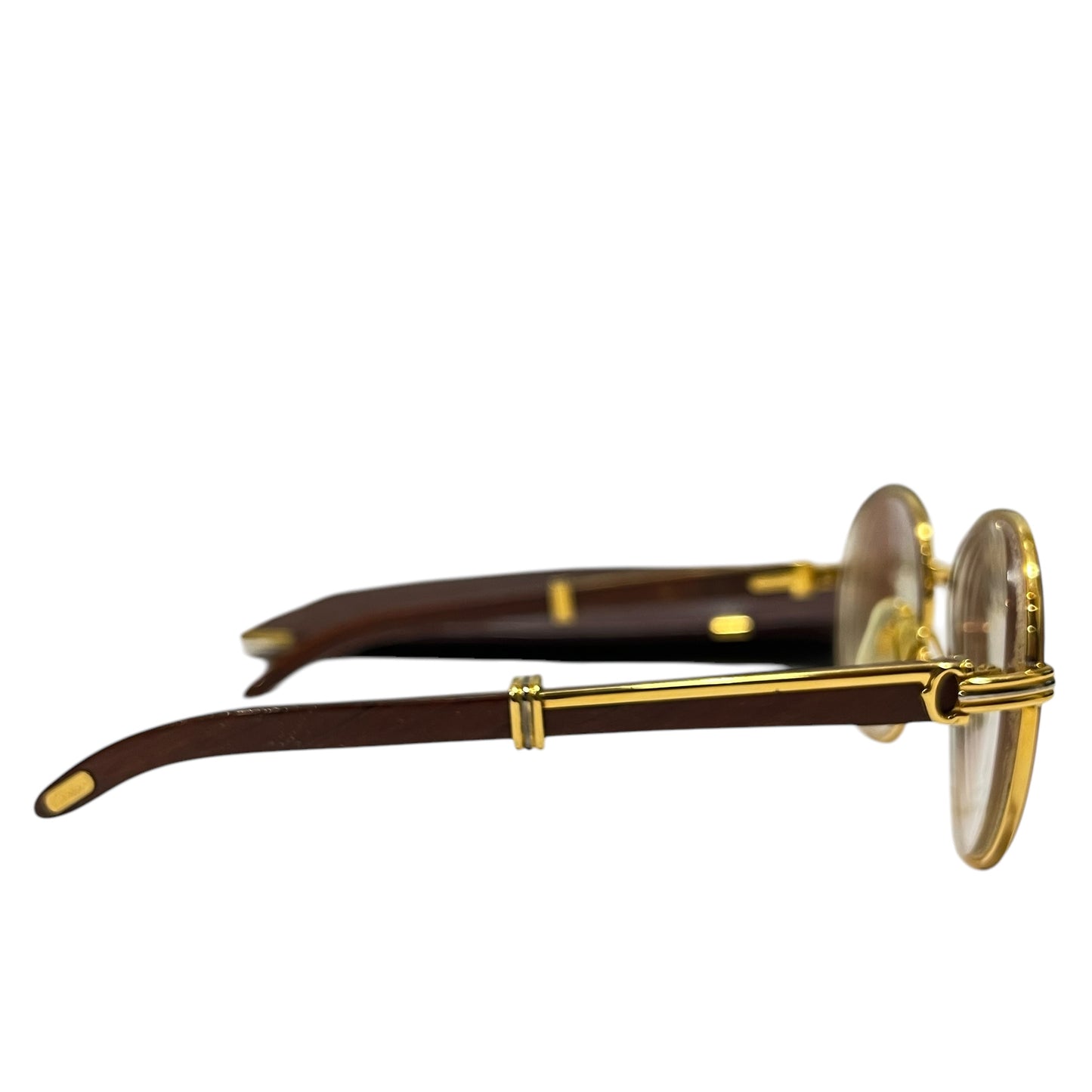 CARTIER VINTAGE WOOD GOLD GLASSES