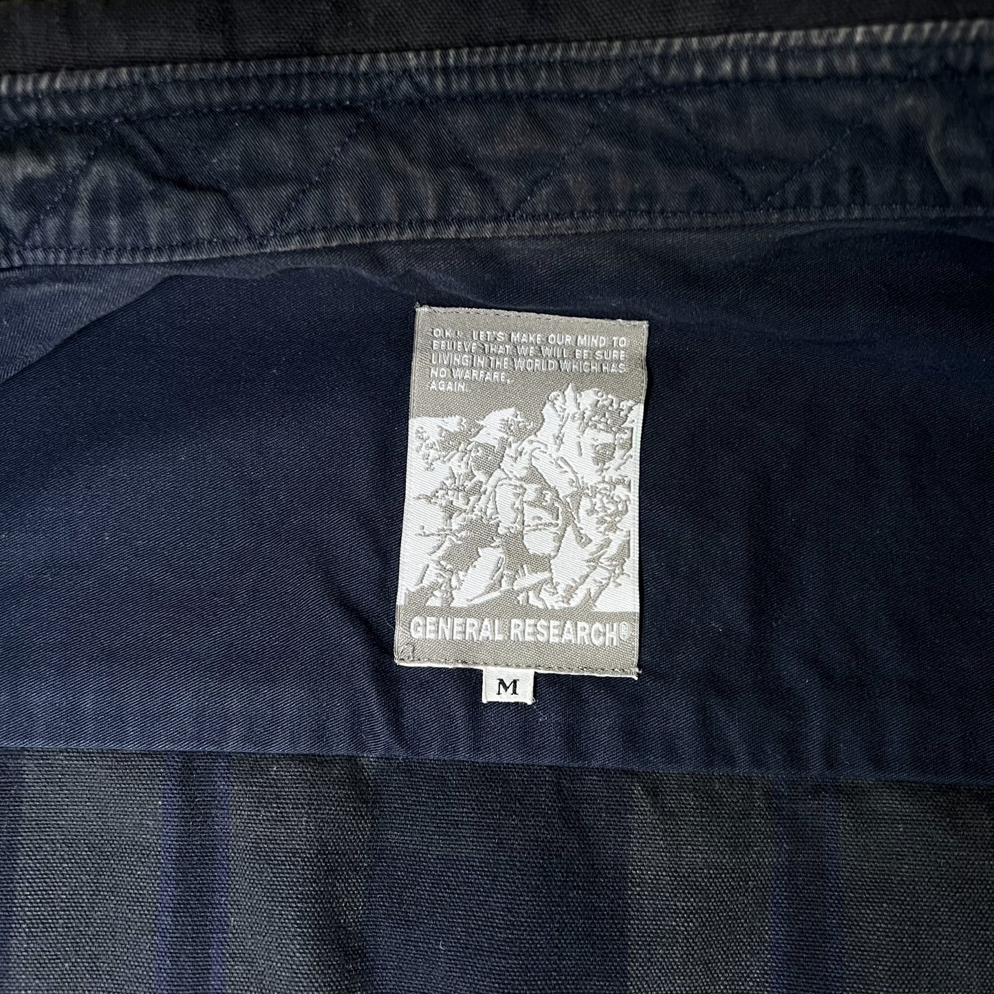 GENERAL RESEARCH 2000AW BLOCK CHECK ZIP-UP JACKET