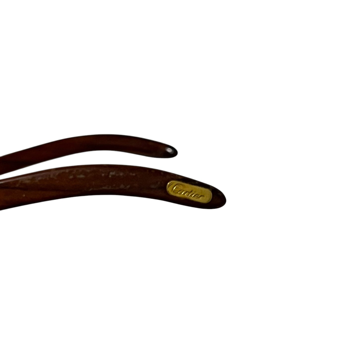 CARTIER VINTAGE WOOD GOLD GLASSES