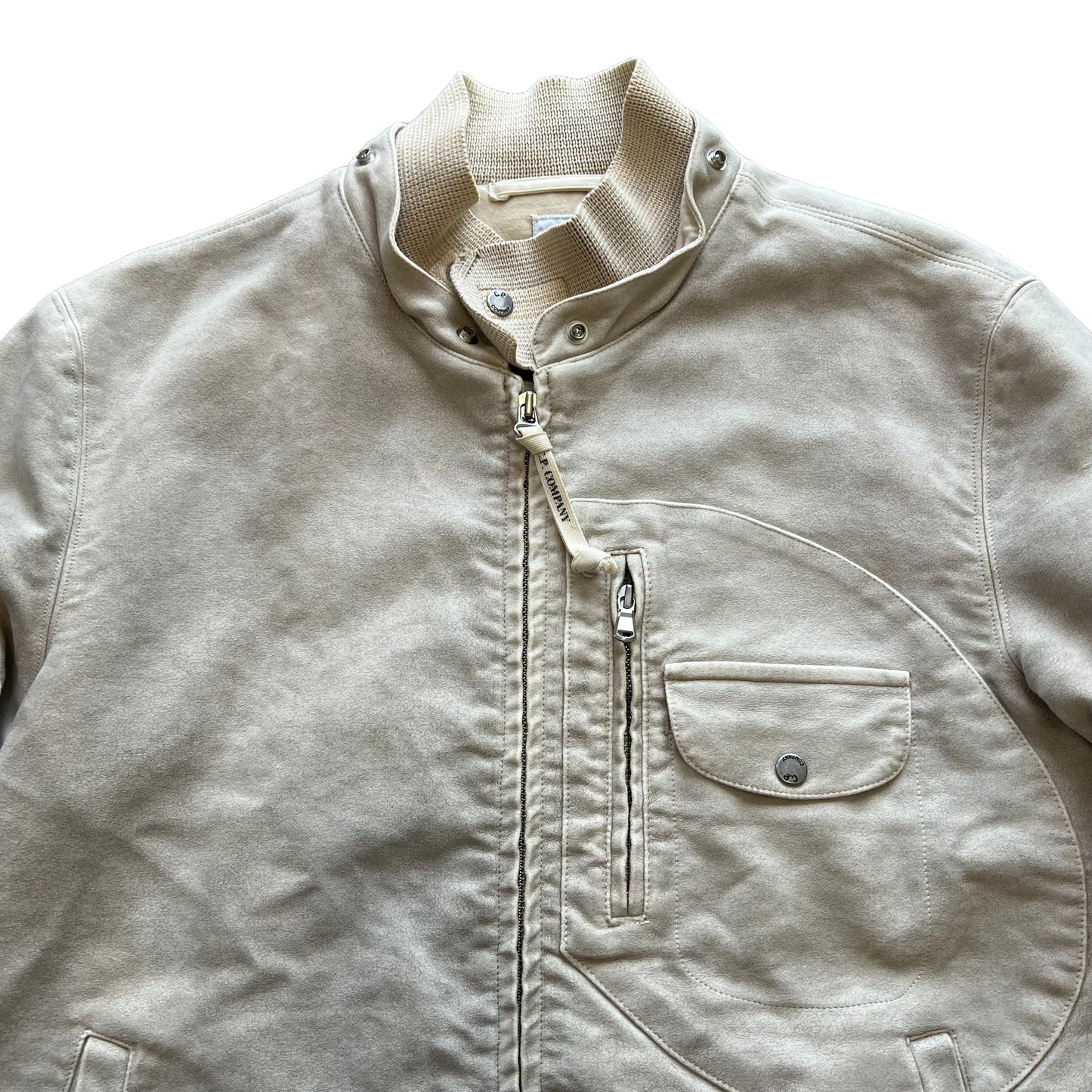 CP. COMPANY 2004AW COTTON LEATHER GOGGLE JACKET