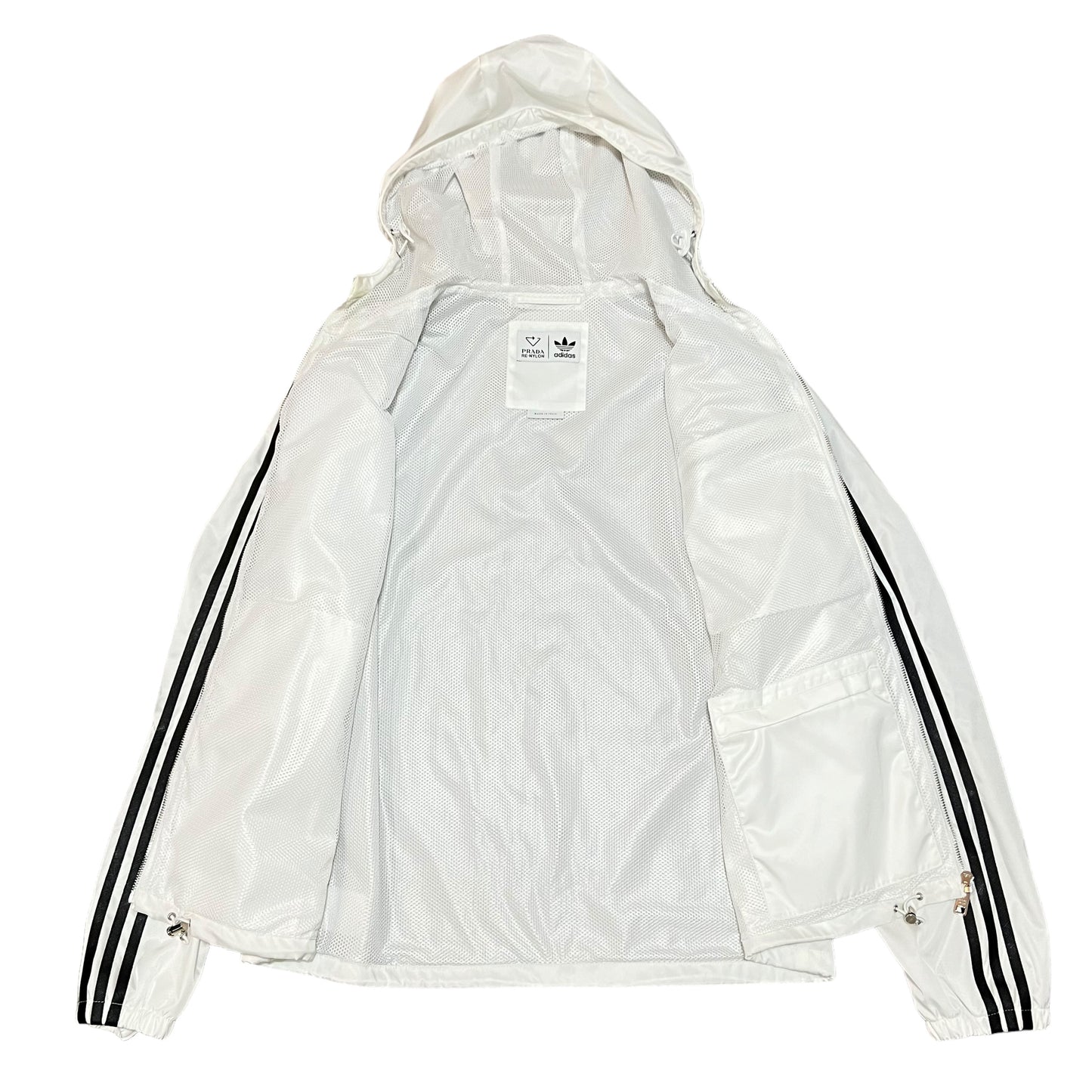 PRADA × ADIDAS 2022SS RE-NYLON TRACK HOODED JACKET WHITE