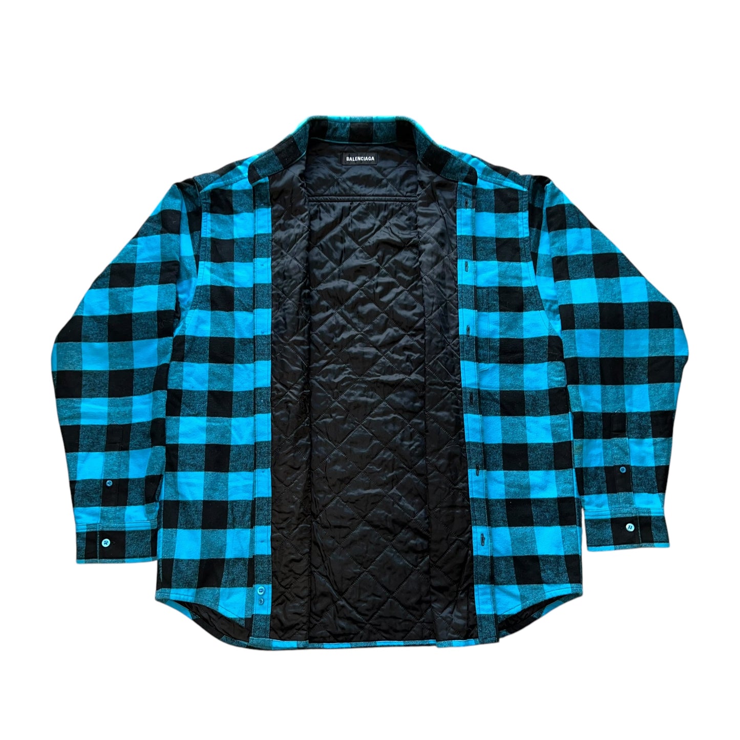 BALENCIAGA 2021AW check padded shirts jacket