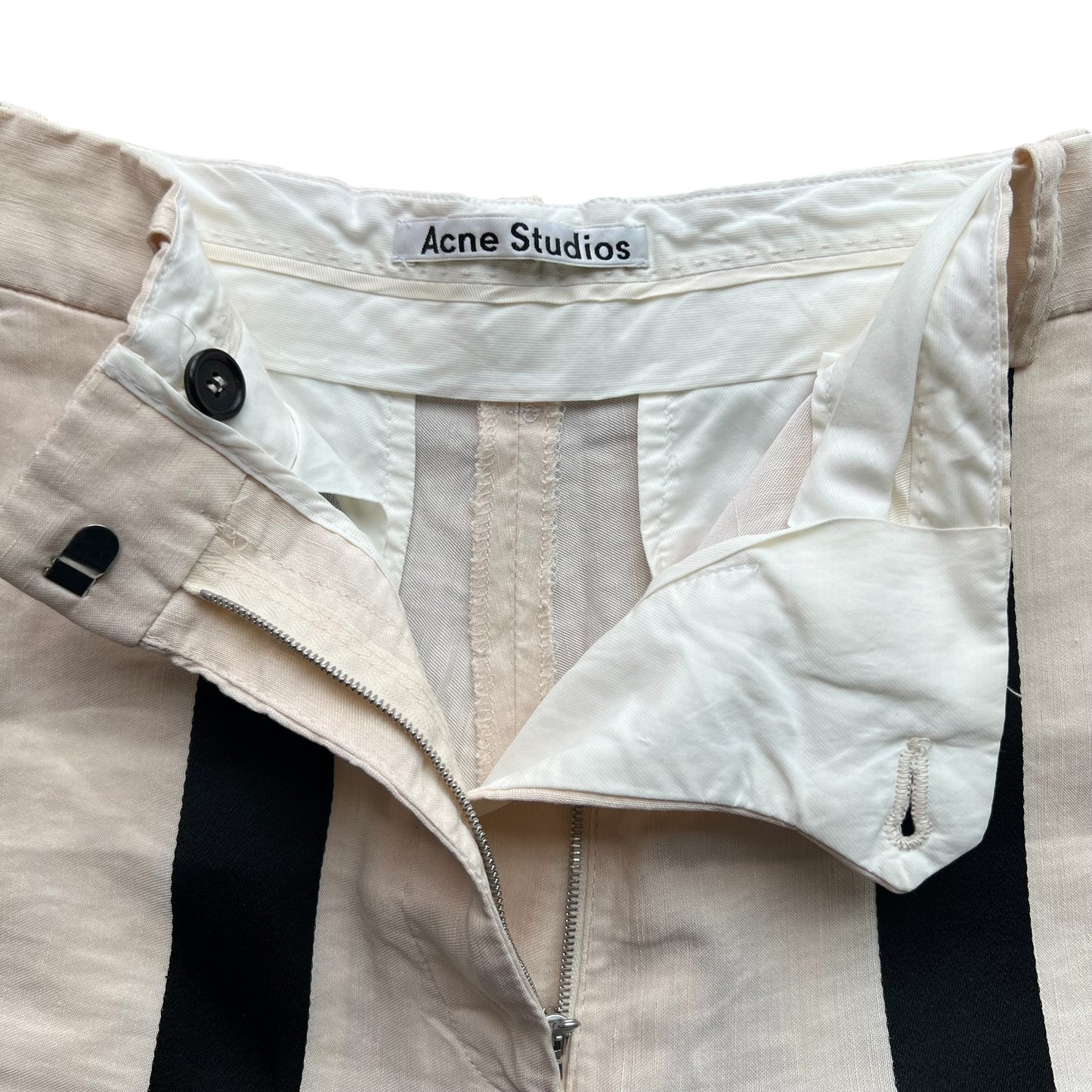 ACNE STUDIOS Black Stripe Trousers