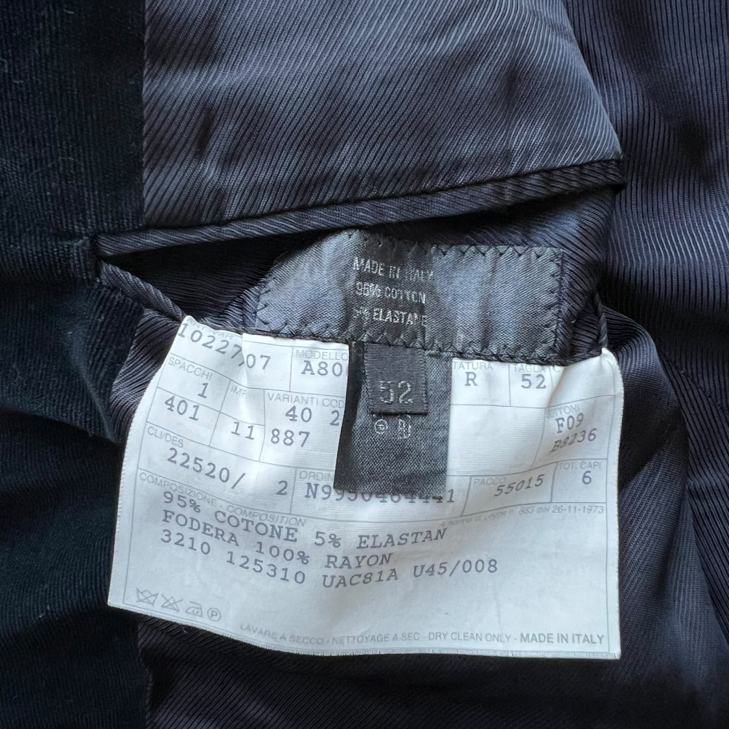 PRADA corduroy tailor jacket