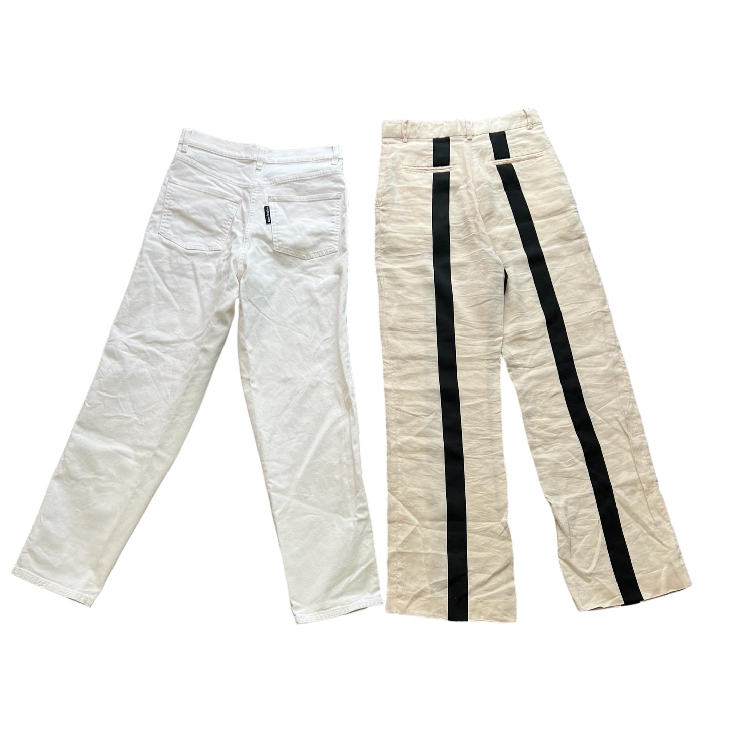 ACNE STUDIOS Black Stripe Trousers