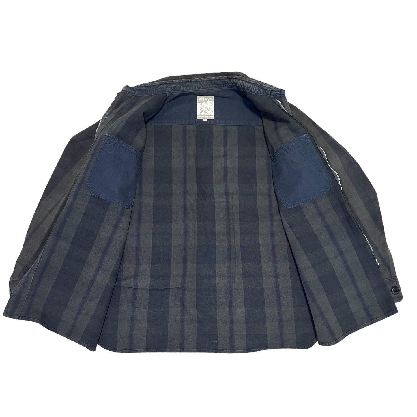 GENERAL RESEARCH 2000AW BLOCK CHECK ZIP-UP JACKET