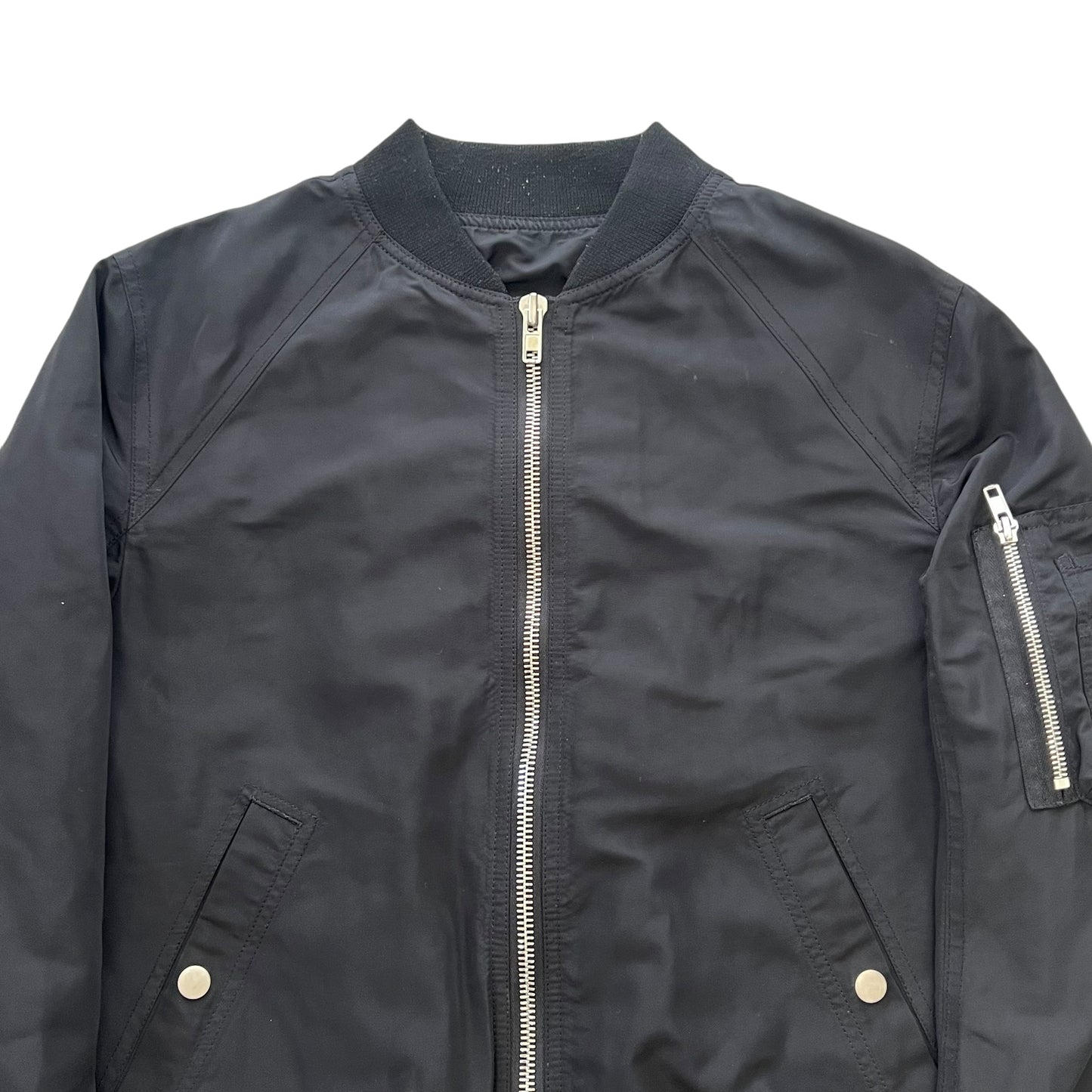 RICK OWENS 2016AW RAGLAN BOMBER MA−1 JACKET