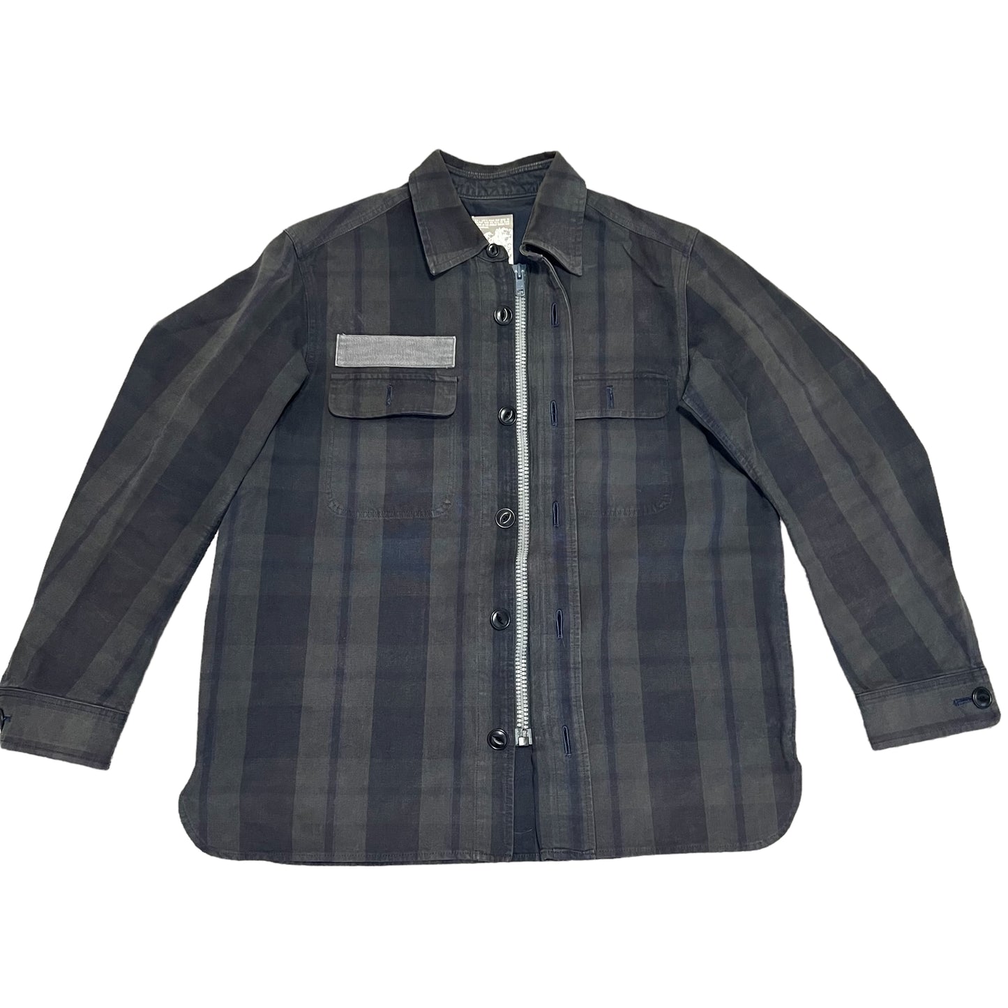GENERAL RESEARCH 2000AW BLOCK CHECK ZIP-UP JACKET