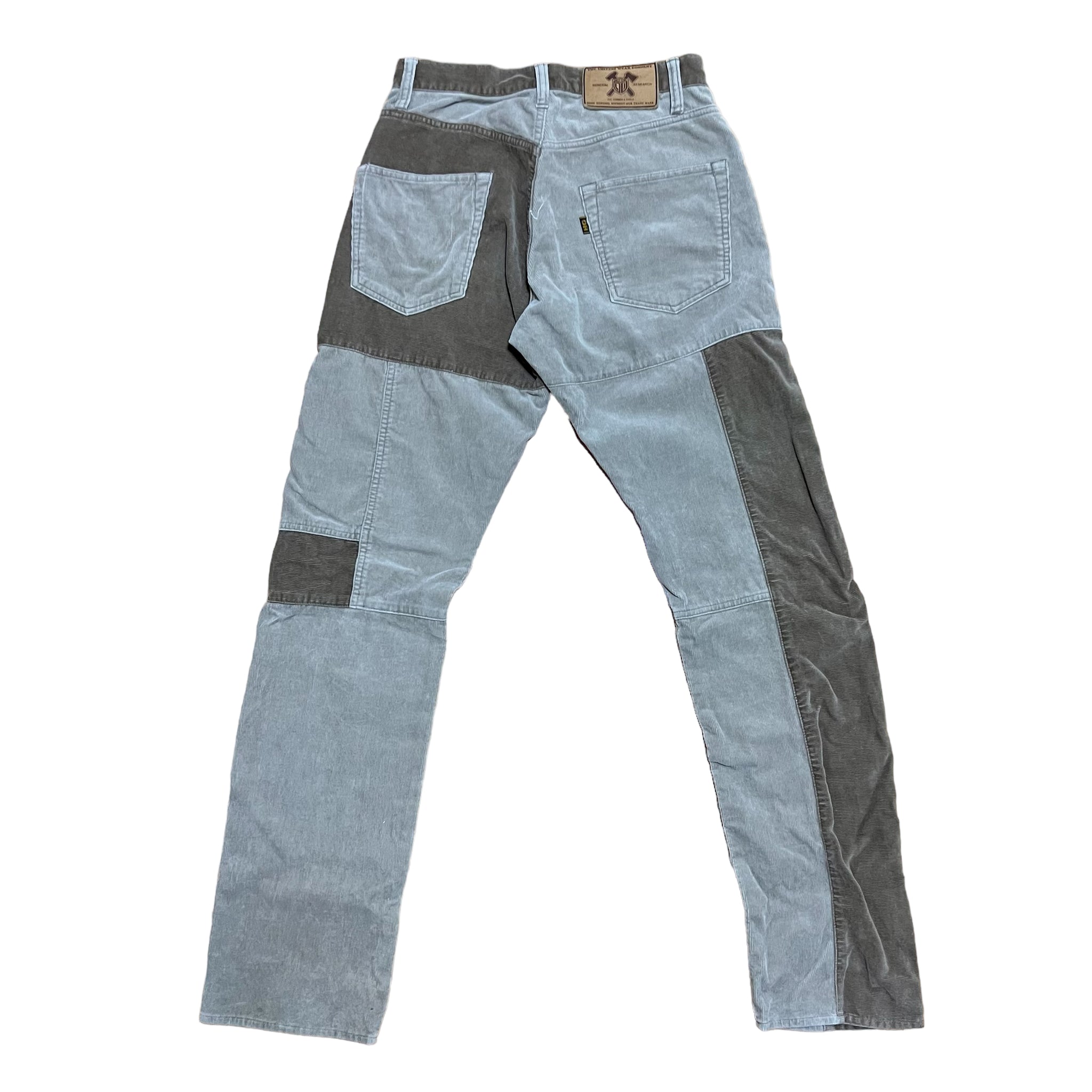 GENERAL RESEARCH × HYSTERIC GLAMOR CORDUROY PATCHWORK PANTS