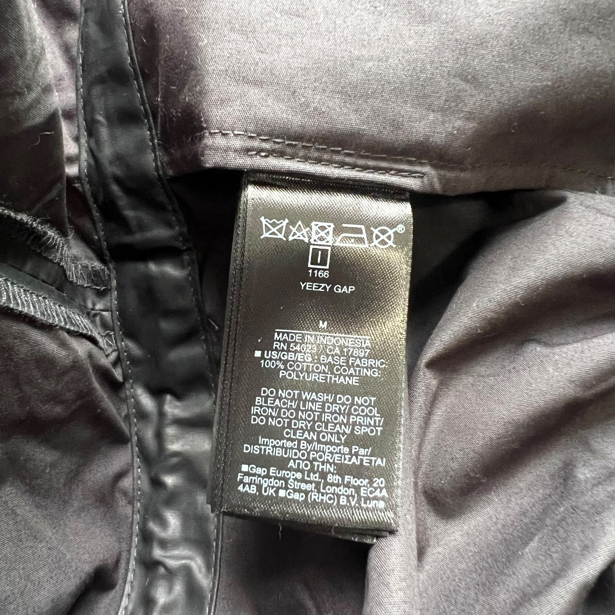 YEEZY GAP COATED COTTON OVERALLS JUMPSUIT