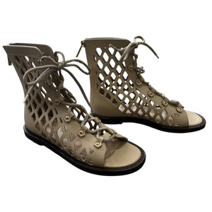 Christian Dior 2021 Cruise Pre-Spring D-TRAP Leather Gladiator Sandals