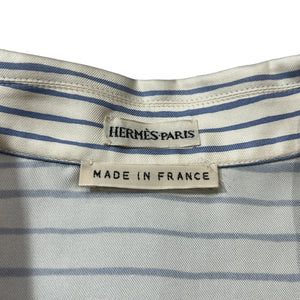 HERMES Blue Stripe Blouse