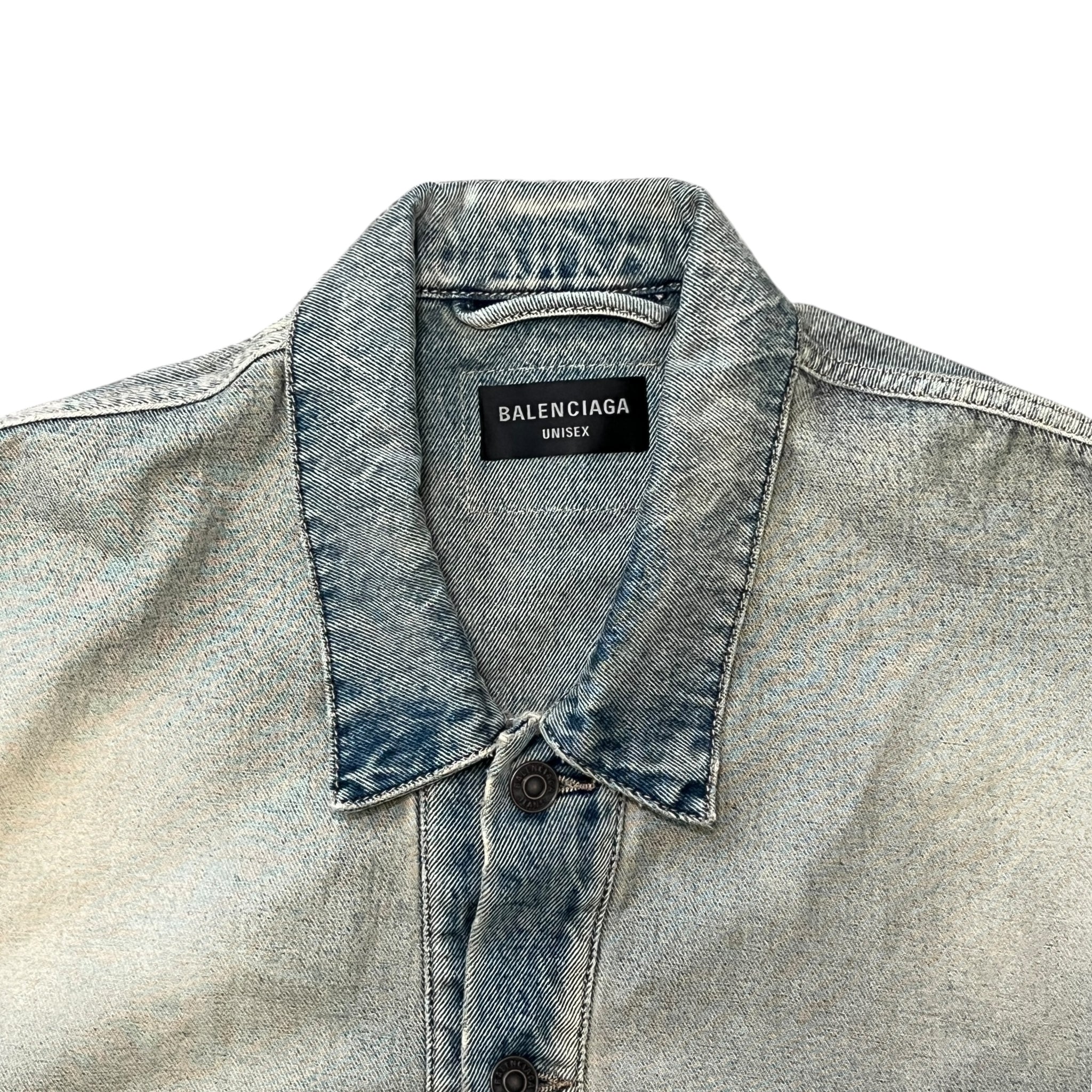 BALENCIAGA 2024SS Inside-out Oversized Denim Jacket