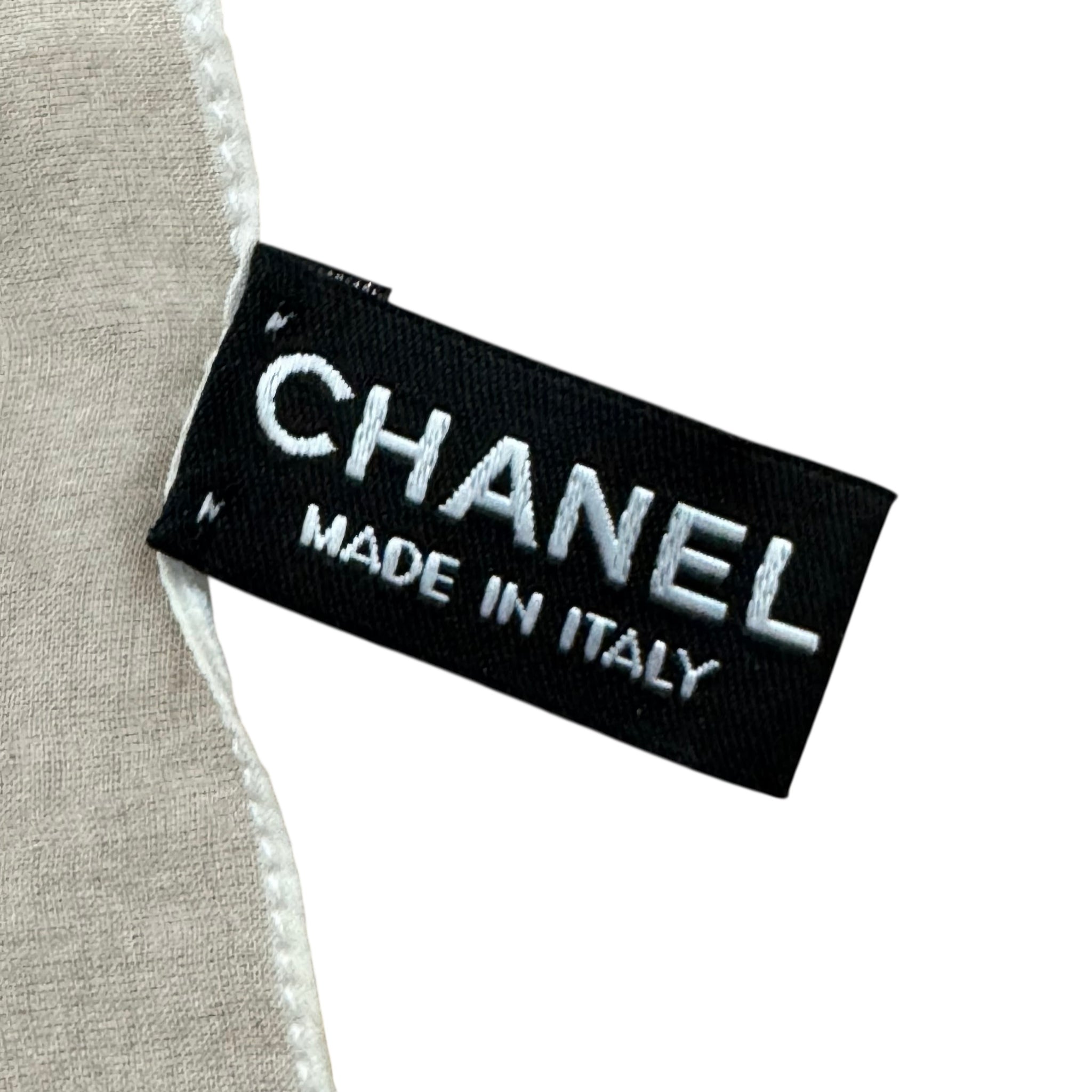 CHANEL Mademoiselle Silk Shawl 12P