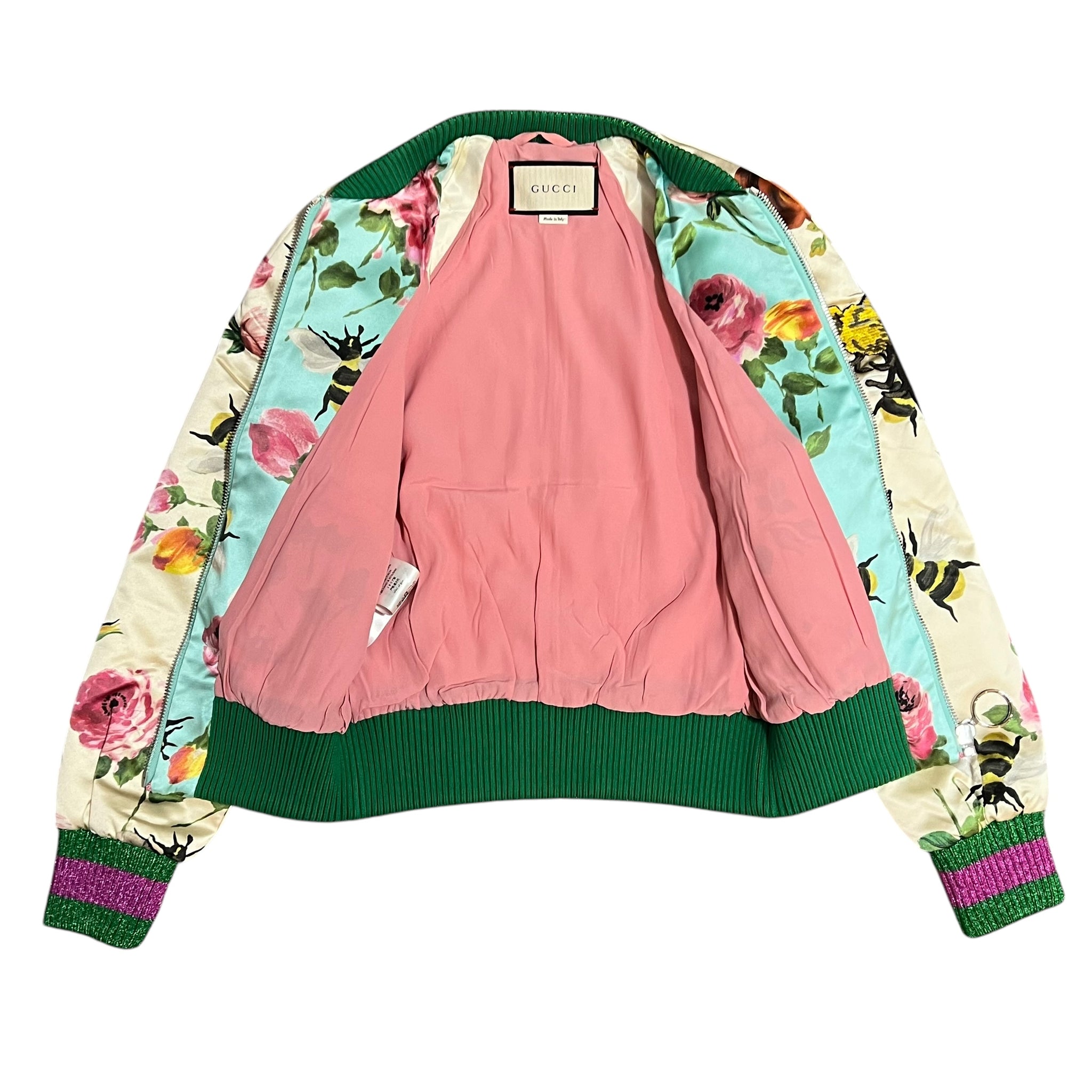 GUCCI 2017AW ×Alessandro Michele EMBROIDERED BOMBER JACKET
