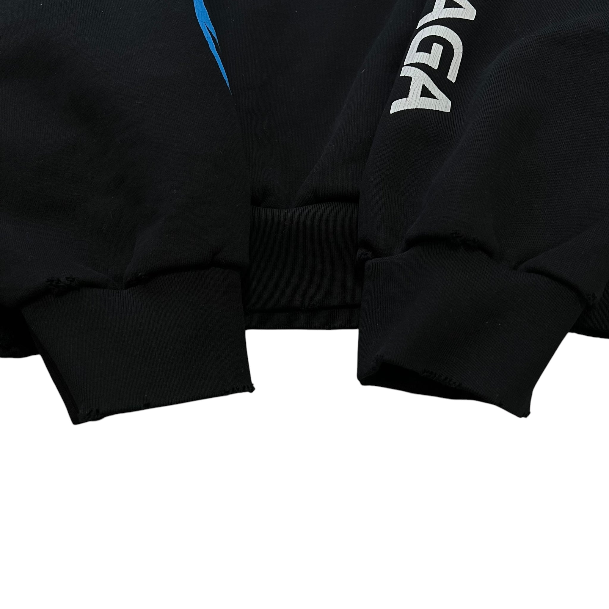 BALENCIAGA 2024SS Distressed Surfer Maxi Logo Hoodie