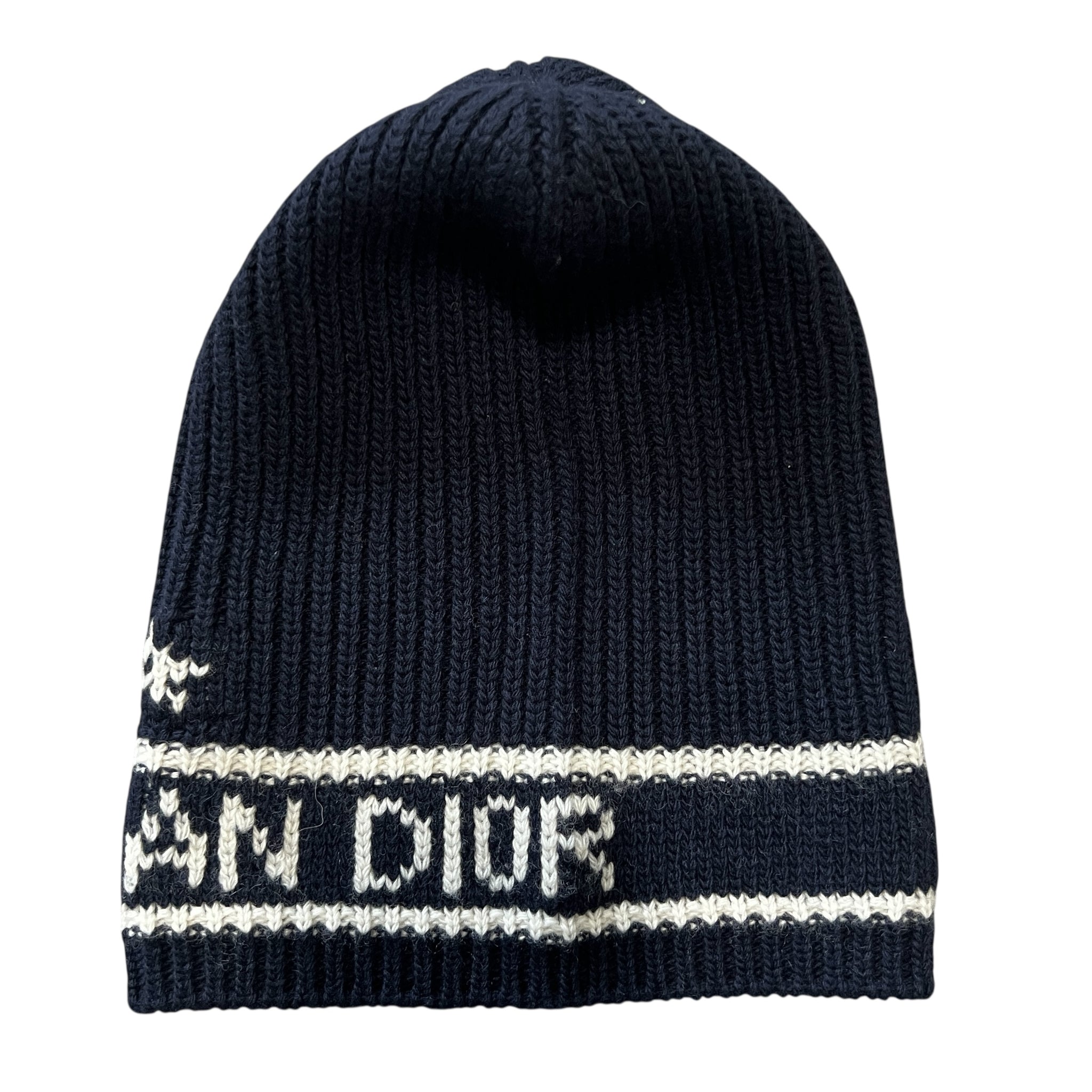 Christian Dior Star Logo Knit Beanie