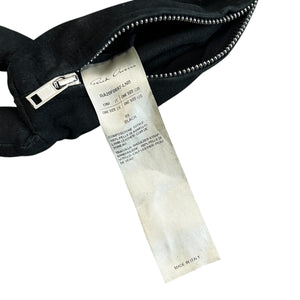 RICK OWENS Black Suede Siamese Bunny Pouch