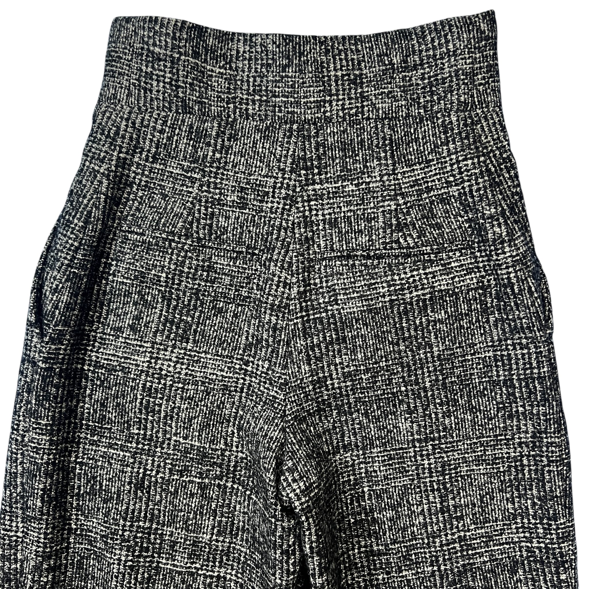 CELINE Wool Knit Wide Flare Trousers