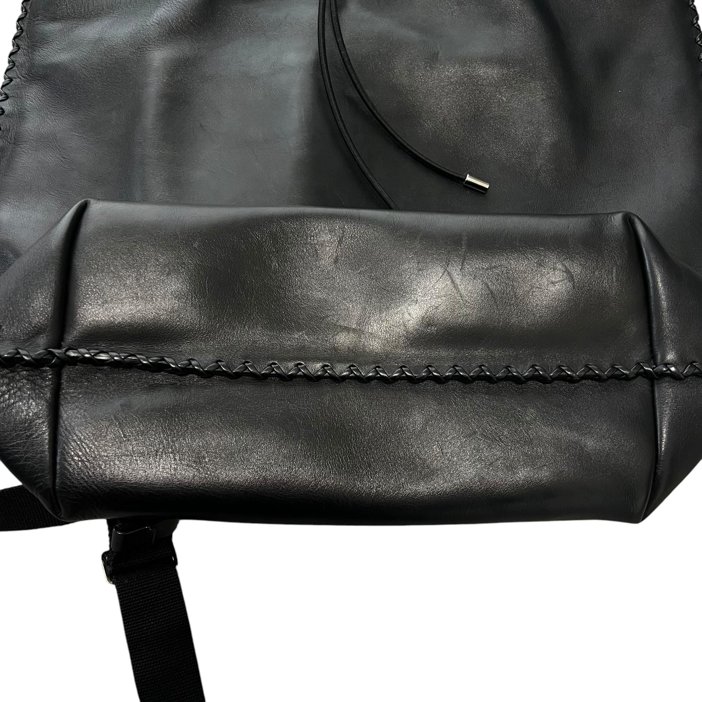 THE ROW Black  Leather 2Way Backpack Tote Bag