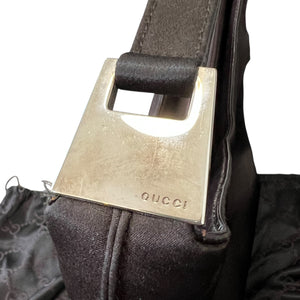 GUCCI Nylon × Leather Shoulder Bag