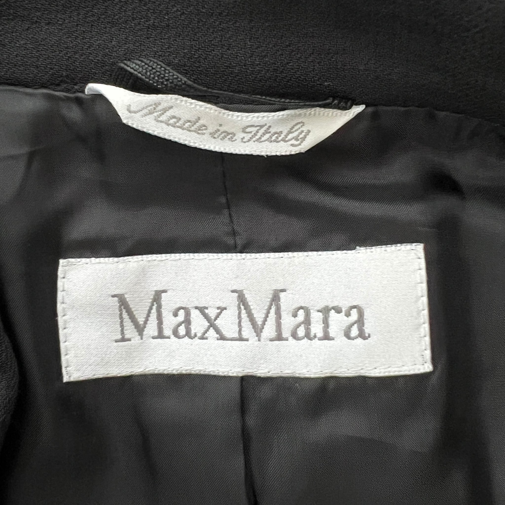 Max Mara Wool × Viscose Fly Front Tailored Jacket and Midi Skirt Set-up