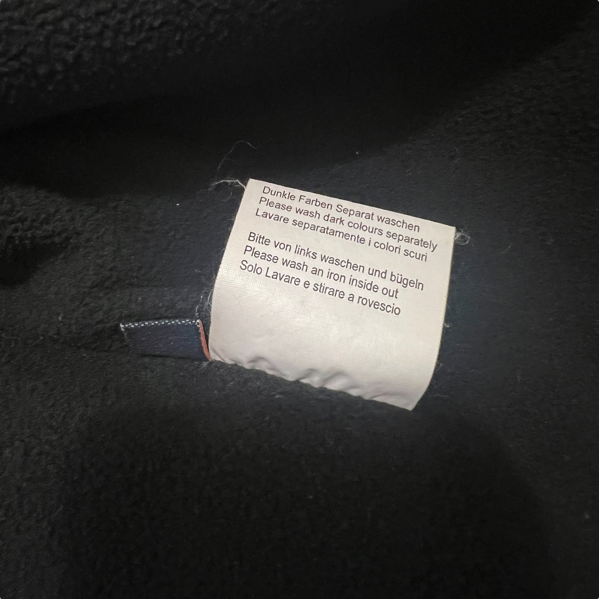 W&LT Walter Van Beirendonck  fleece nylon black bomber jacket
