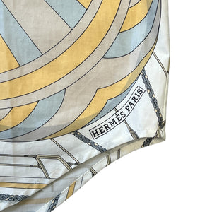 HERMES Margiela Vintage Silk Yacht Shirt with Star Mark Tag