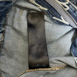 BALENCIAGA 2022AW All Over Logo RAVER JEANS
