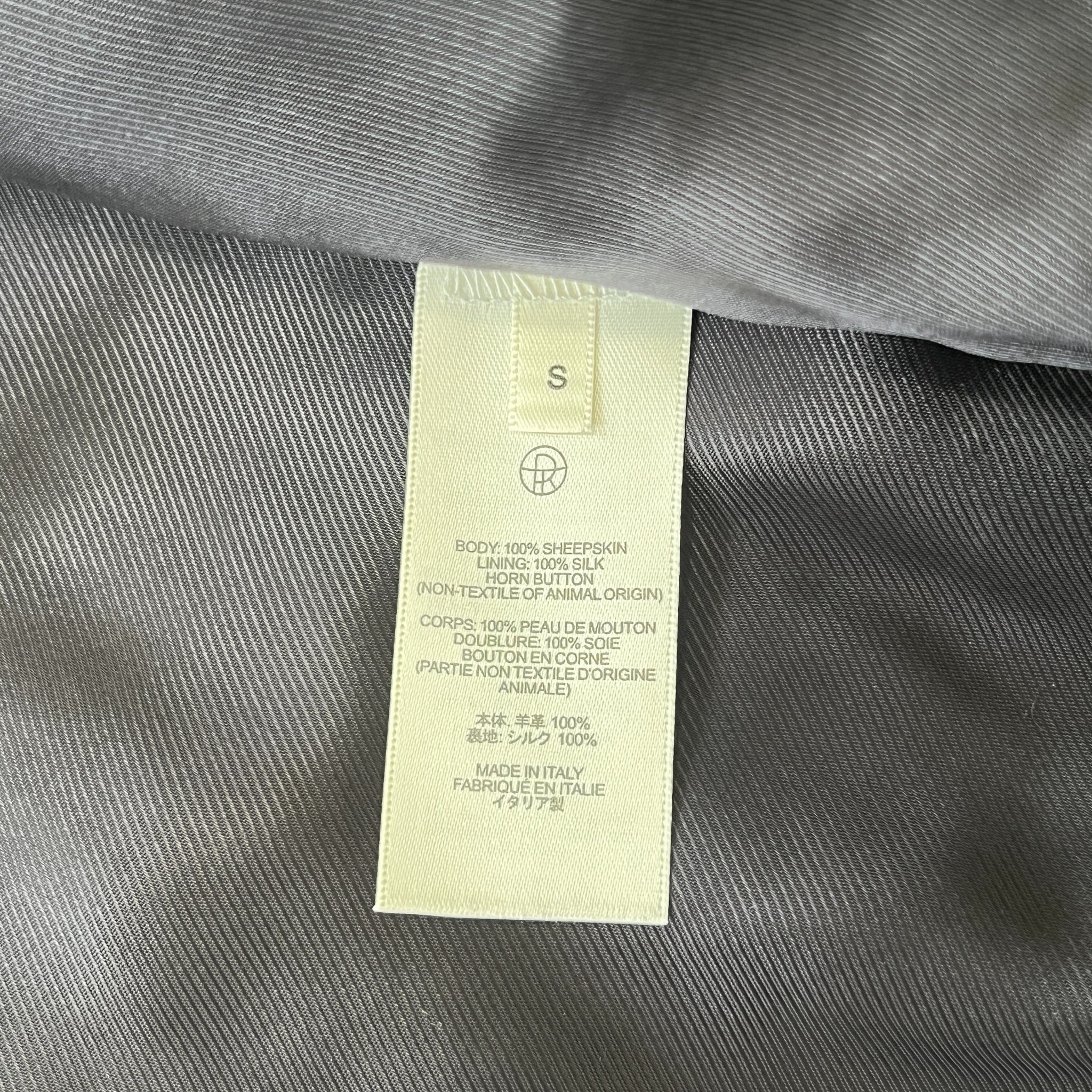 THE ROW Fall 2024 “Brodie” Sheepskin 3-Button Leather Jacket w/ Silk Lining (Made in Italy)