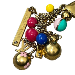 LOUIS VUITTON Porte-Clés Glou-Glou Bag Charm Key Holder Multicolor with Gold Hardware M62227