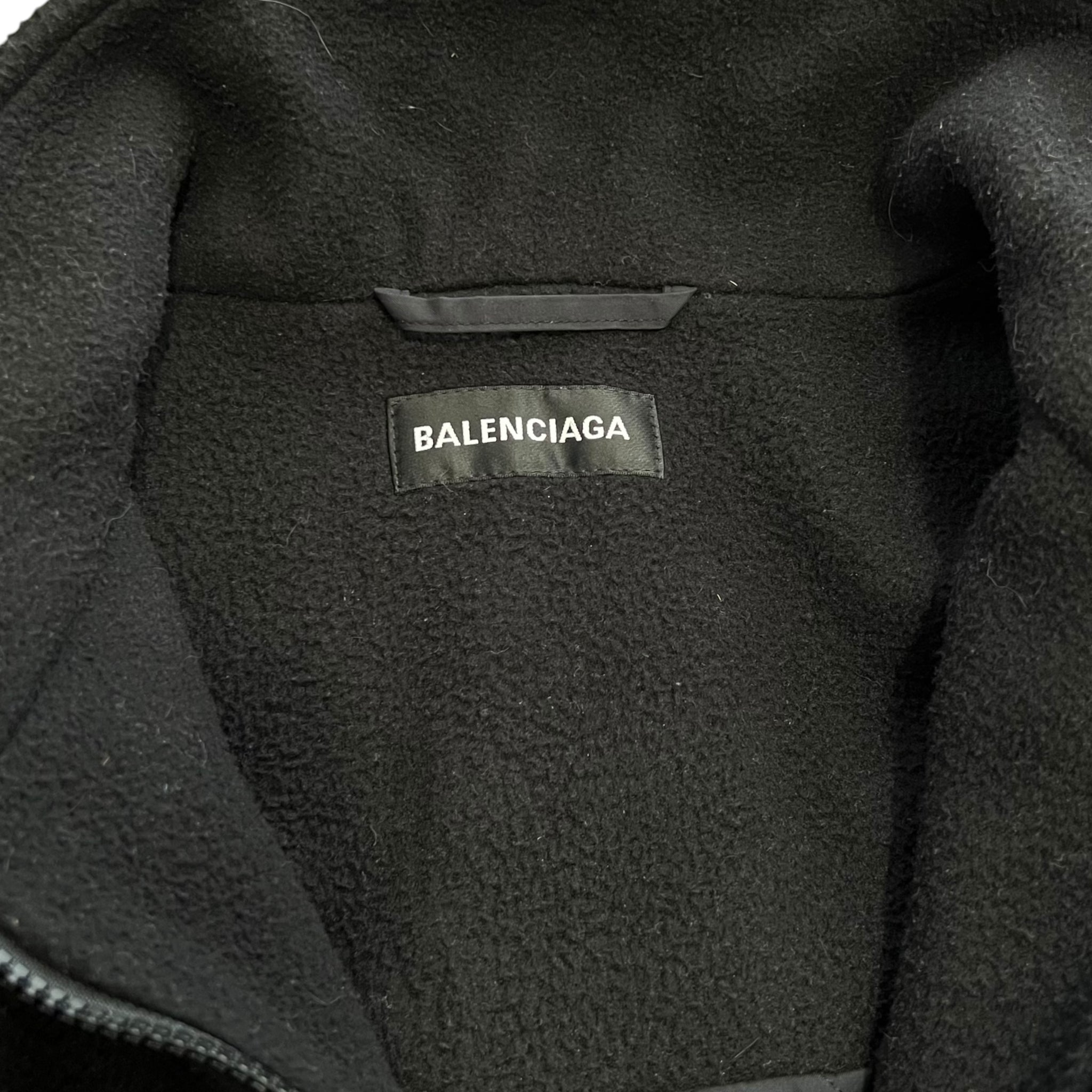 BALENCIAGA 2022AW Sherpa Half-Zip Heavy Fleece Jacket