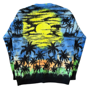 CELINE 2023SS ×HEDI SLIMANE Sunset Tropical Printed Cotton Cardigan