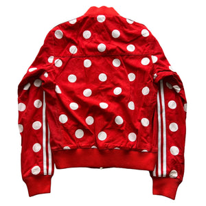 ADIDAS × PHARRELL WILLIAMS LAMB LEATHER TRACK JACKET RED
