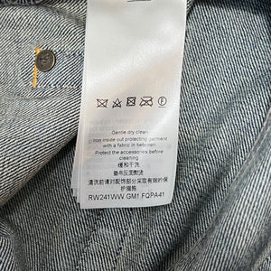 LOUIS VUITTON 2024SS Monogram Leather Patchwork Cotton Denim Pants
