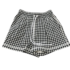 MIU MIU Check Sweat Short Jacket and Short Pants Set Up