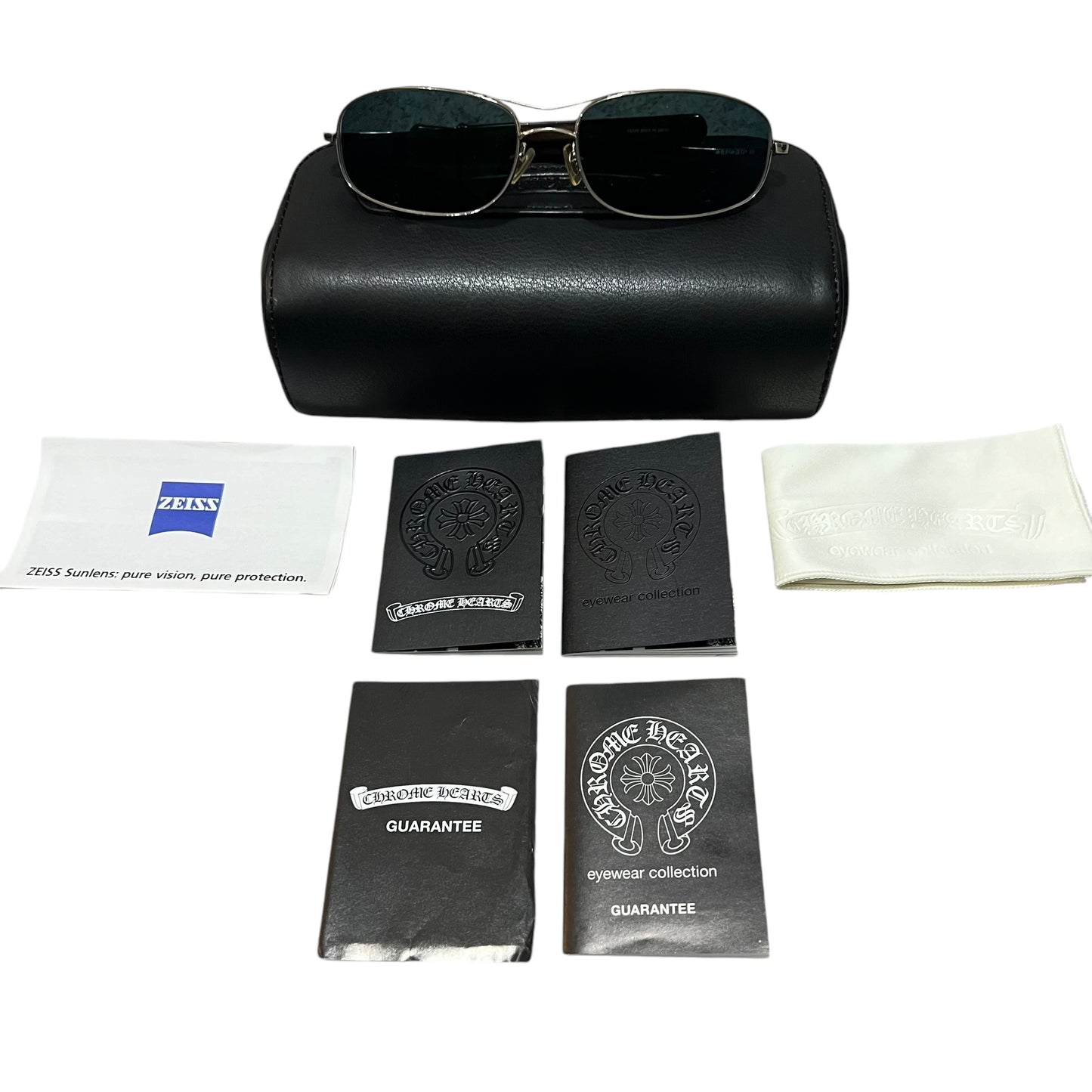 Chrome Hearts SKYSAW Ⅲ WOOD CROSS GLASSES WITH BOX