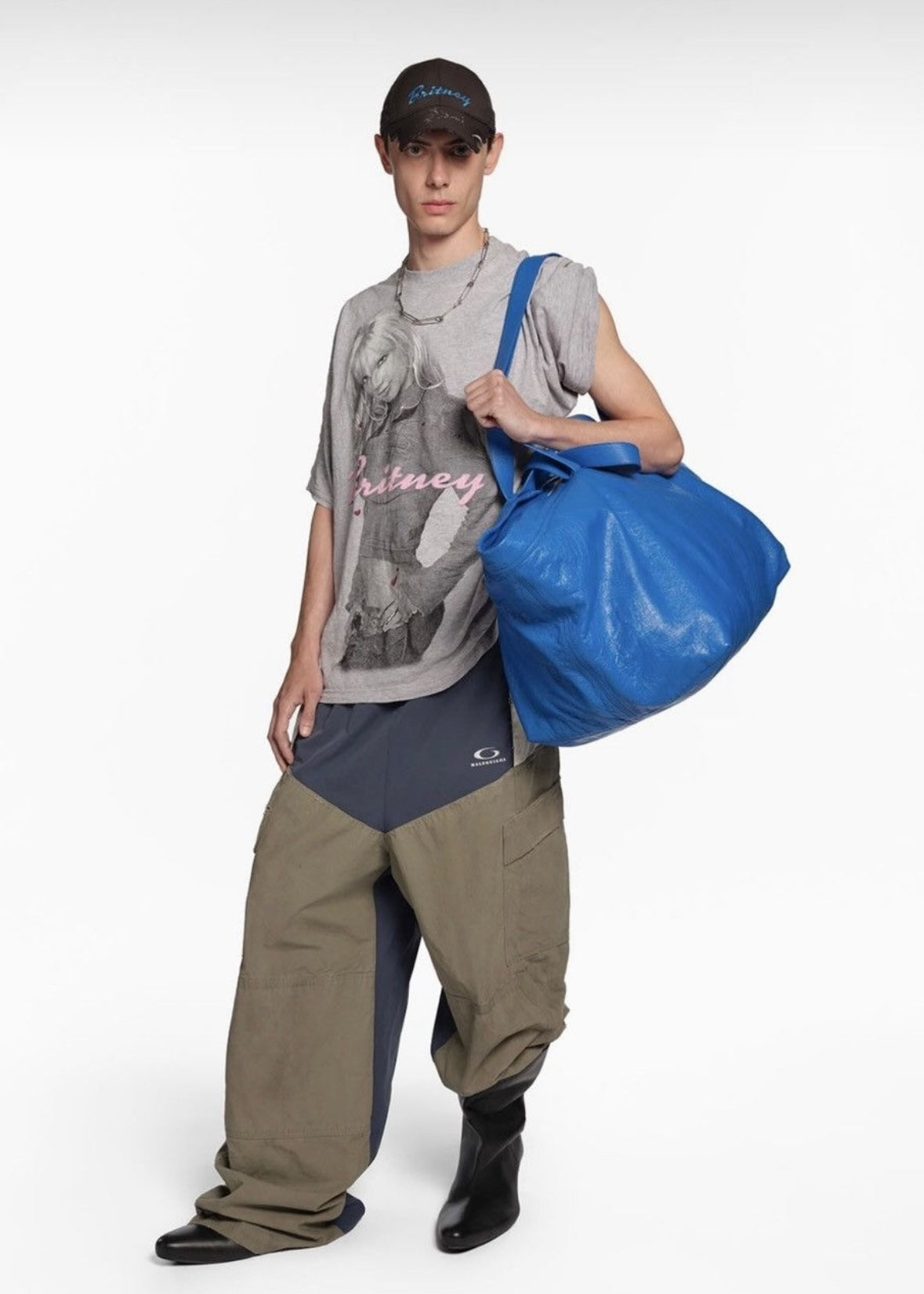 BALENCIAGA 2017SS IKEA Shopper 2way Leather Tote Bag