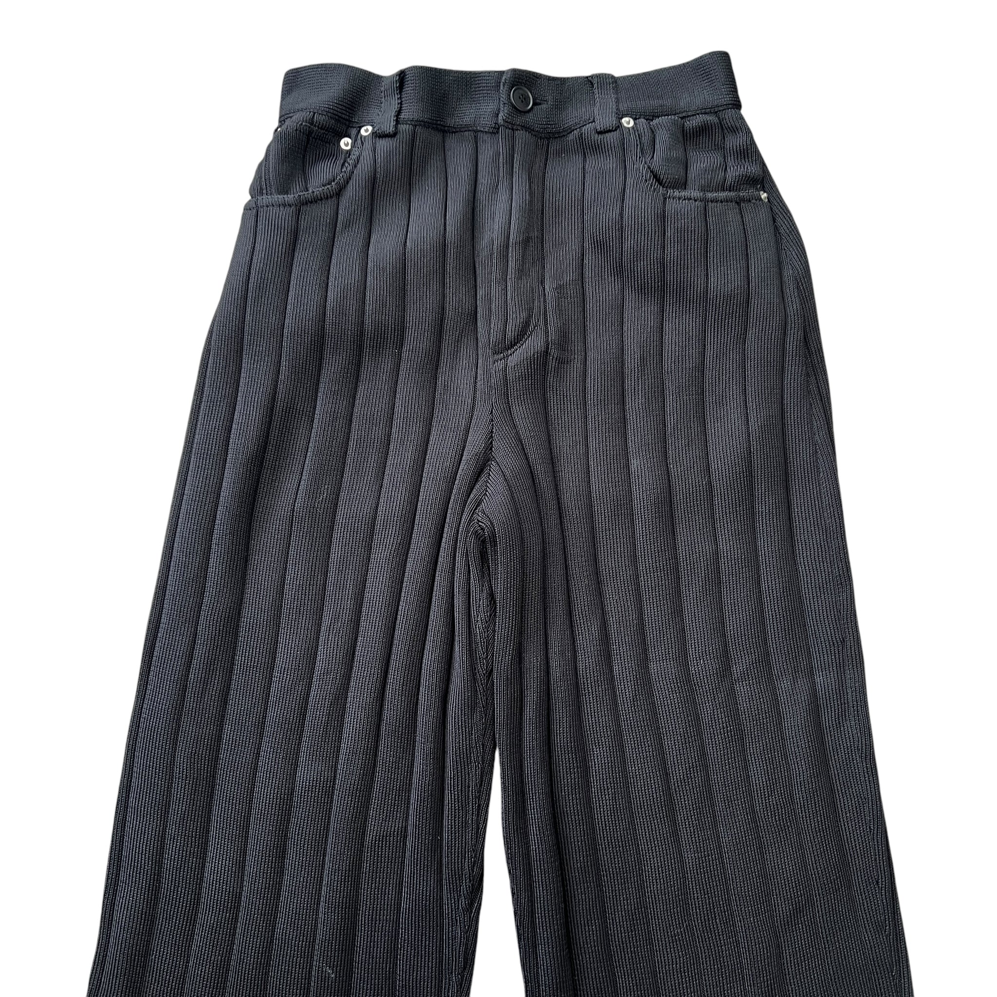 BALENCIAGA 2022SS Silk Ribs Knit Large Baggy Pants