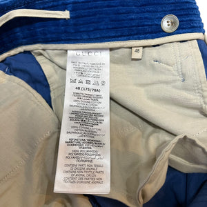 GUCCI × ADIDAS 2022AW HORSEBIT CORDUROY TROUSERS