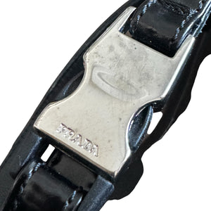 PRADA LEATHER STRAP HEELS SANDAL
