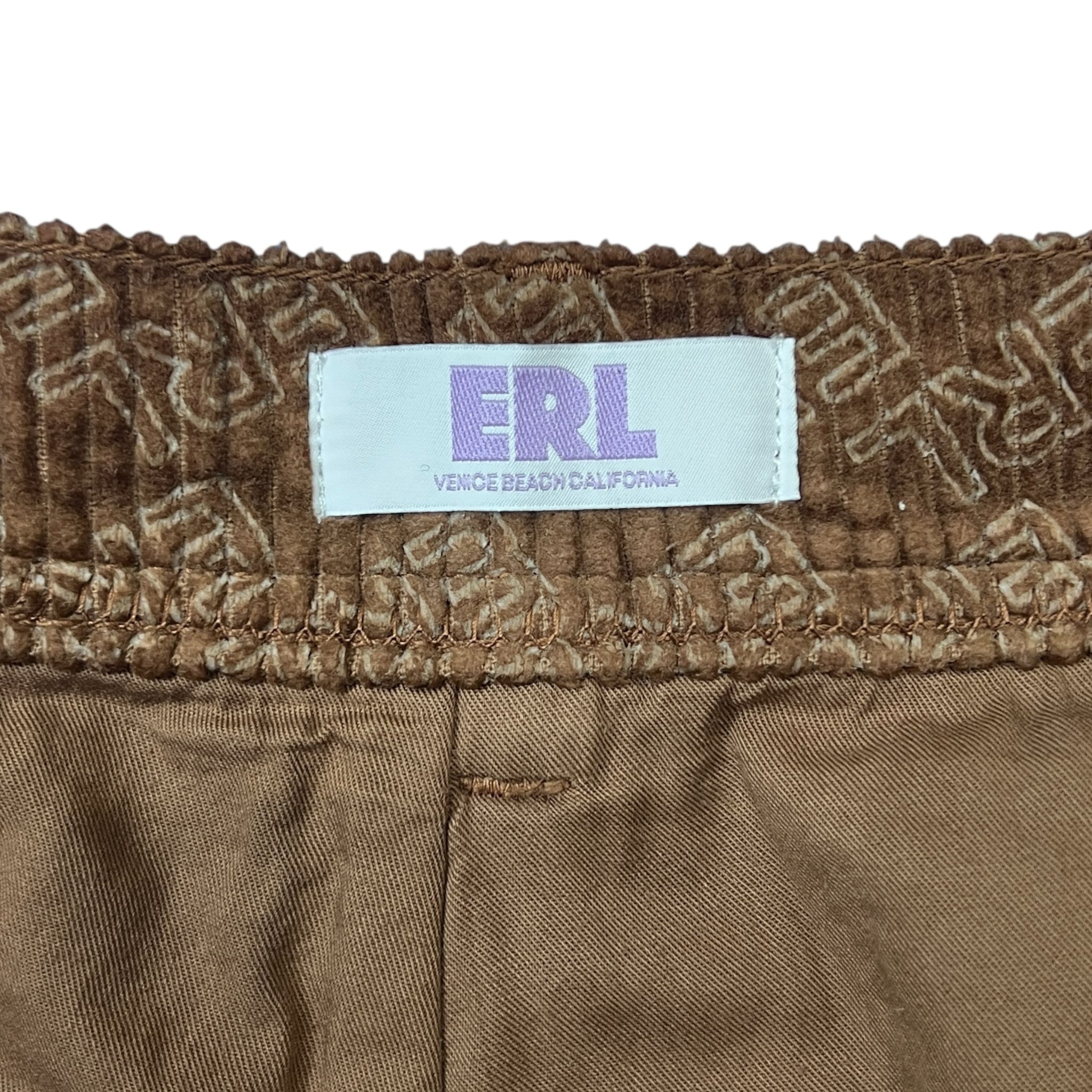 ERL Corduroy Embossed Set-Up Brown Track Jacket & Pants