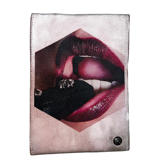 CHROME HEARTS LAUREIL YNN STARK PHOTO PRINT LEATHER POUCH