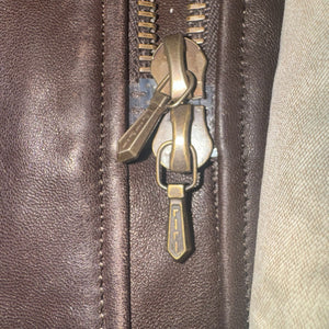 A.PRESSE Leather Hunting Coat