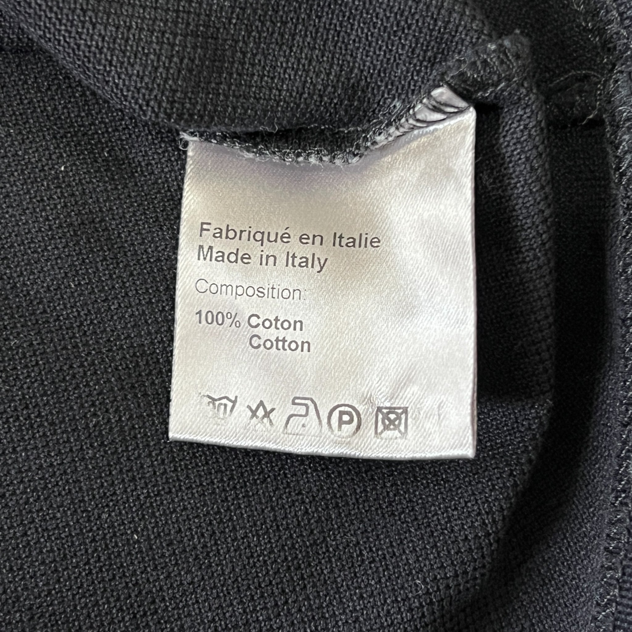 DIOR HOMME 2007SS Hedi Slimane Leather Patch Polo