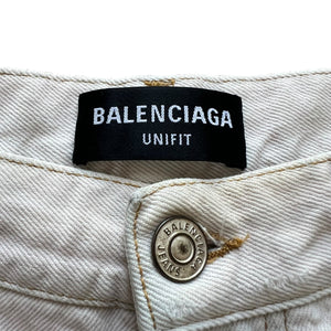 BALENCIAGA 2021AW DISTRESSED LARGE BAGGY JEANS