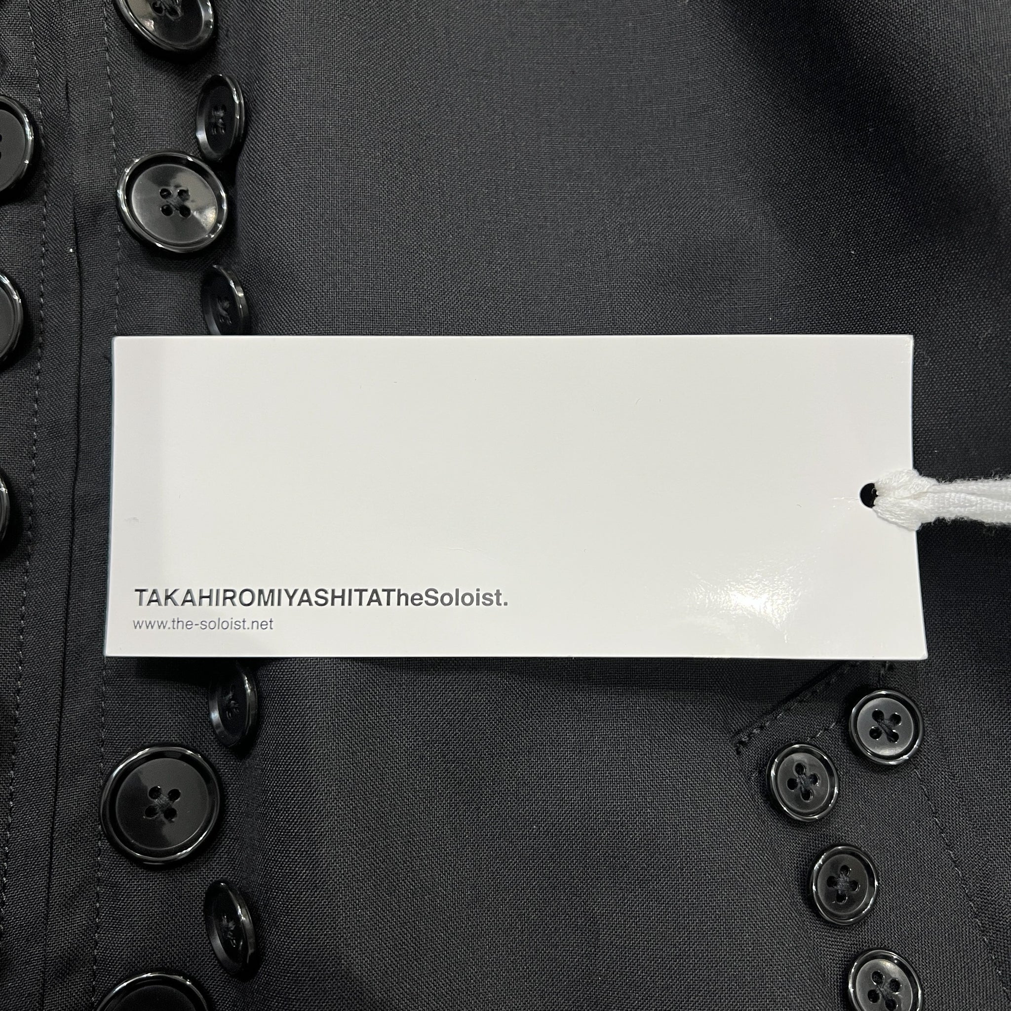 TAKAHIROMIYASHITA The Soloist. 2025SS Zip-Up Brit Jacket With Black Buttons