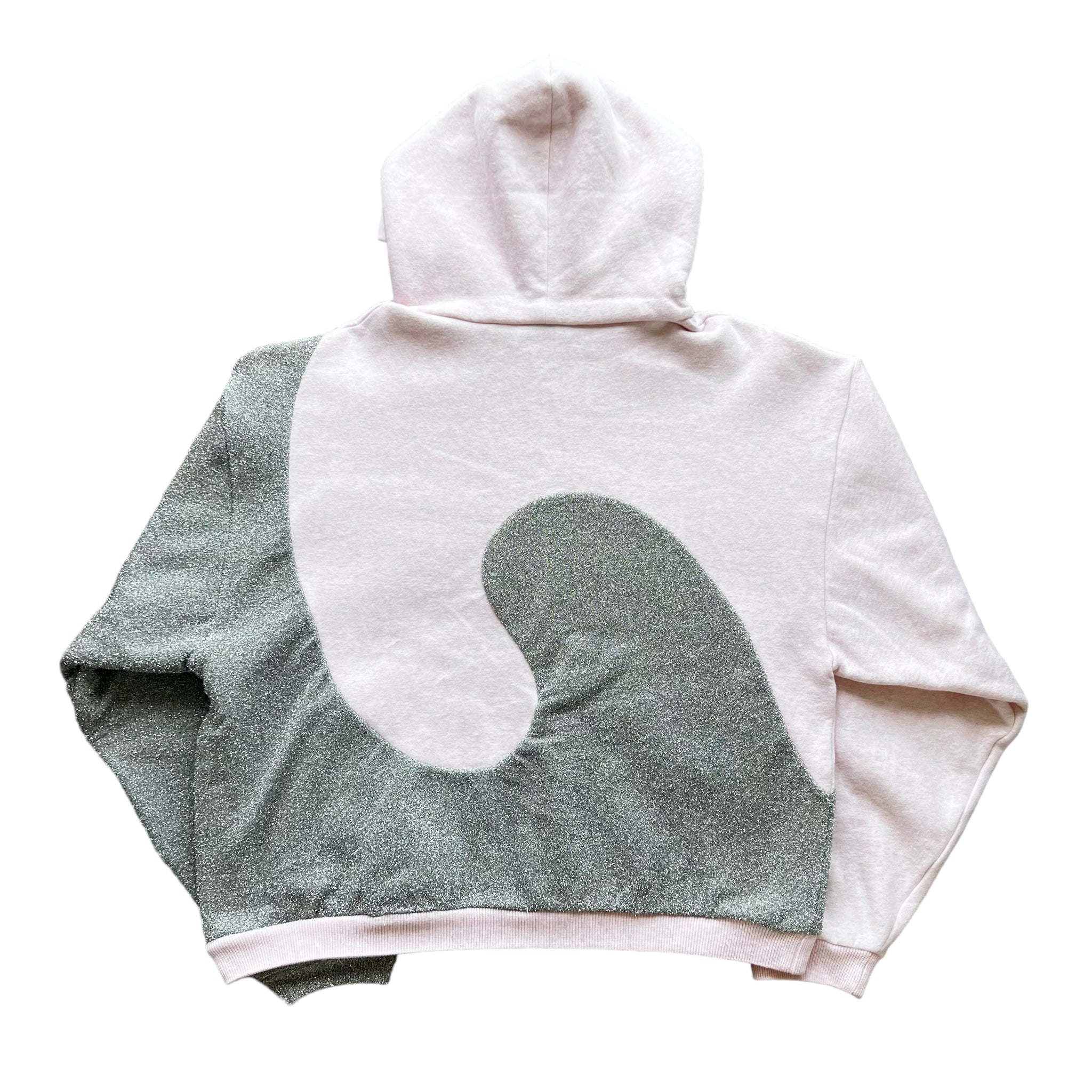 DIOR ERL 22SS SWIRI HOODIE whit pink/ silver